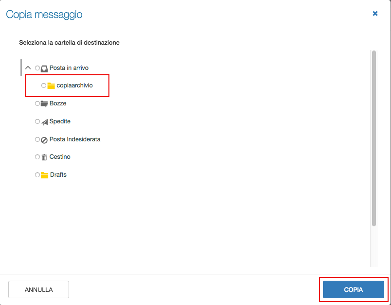 backup messaggi archivio5