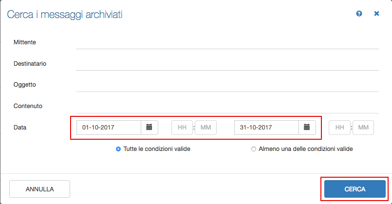 backup messaggi archivio6